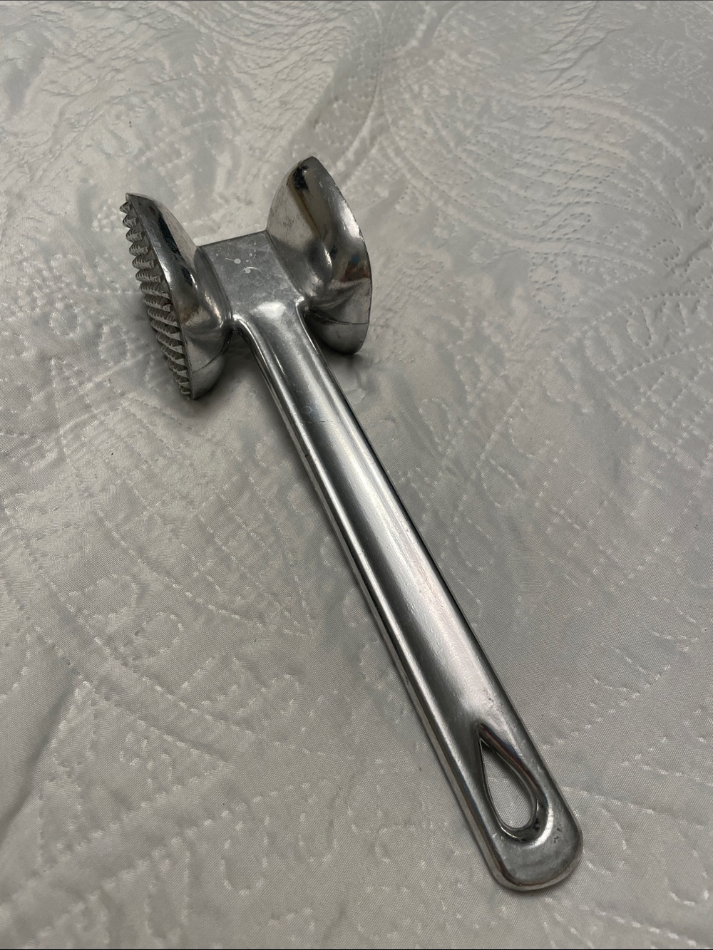 Large Metal Meat Tenderizer Mallet Great Condition